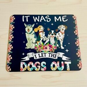Colorful Dog-Themed sublimated Mousepad